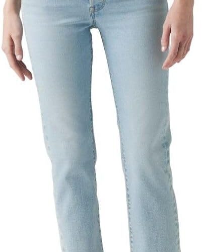 Classic High-Waisted Straight-Leg Jeans