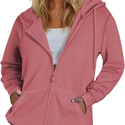 Women's Slim-Fit Zip-Up Hoodie