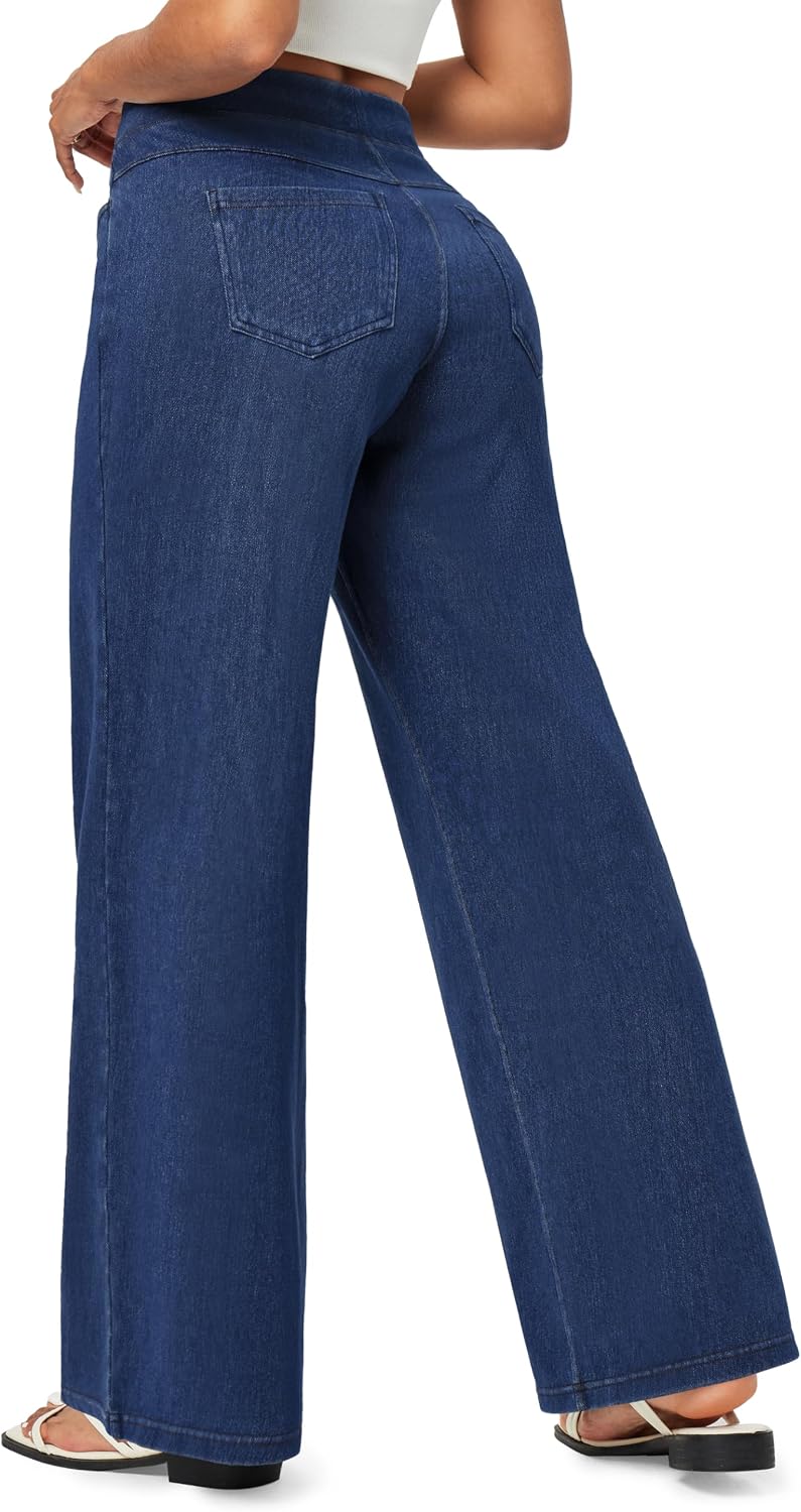 High-Waisted Loose Straight-Leg Jeans - Image 2