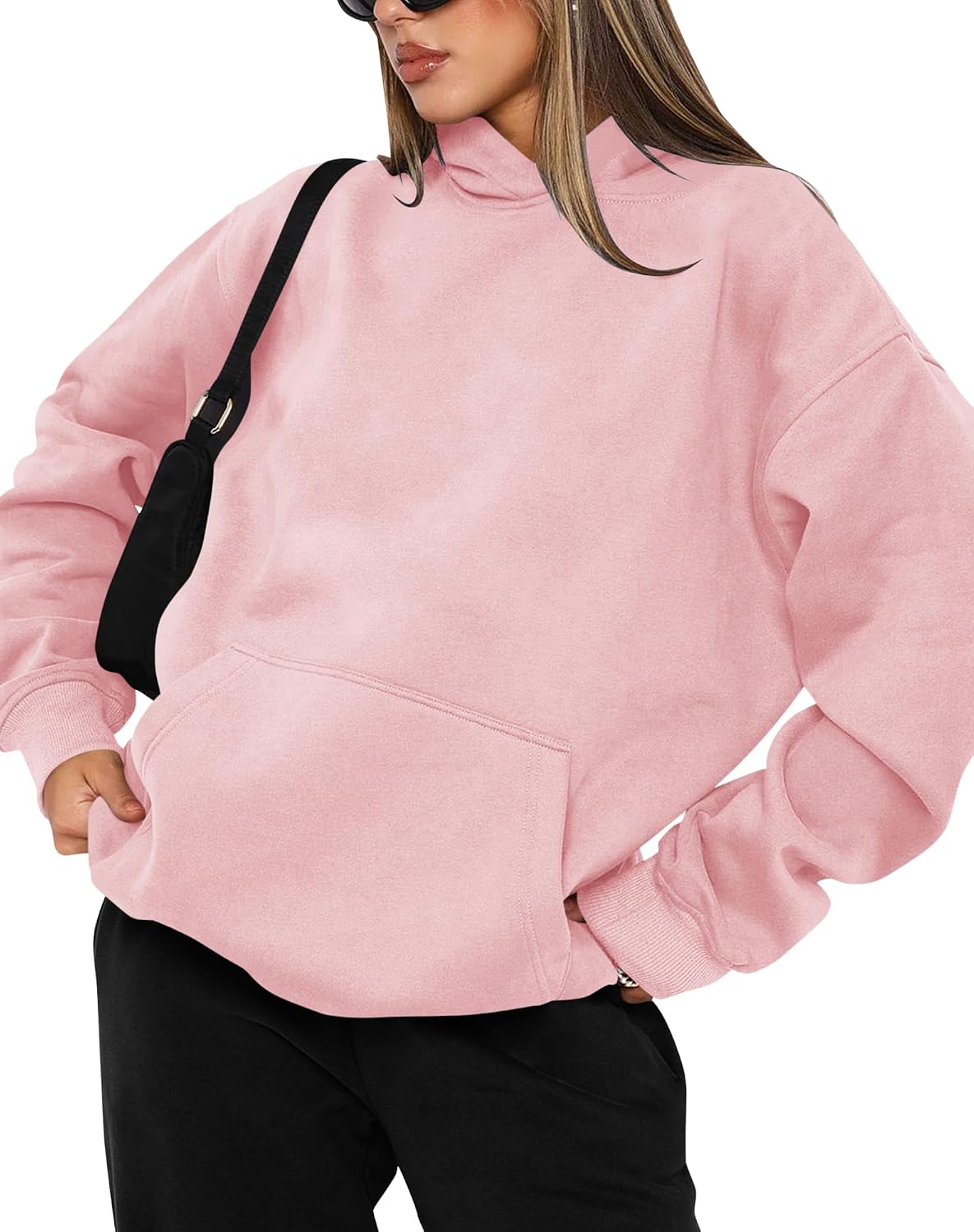 Women's Fleece Hoodie with Pockets - Image 2