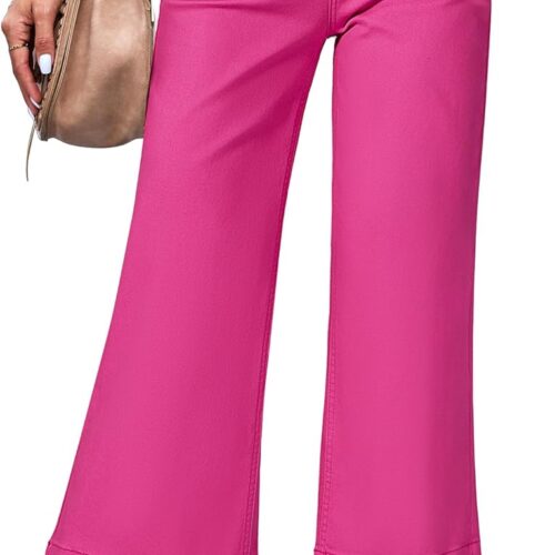High-Waisted Slight-Flare Cropped Jeans