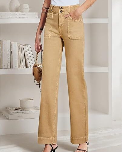 Stretch Tummy-Control Straight-Leg Jeans
