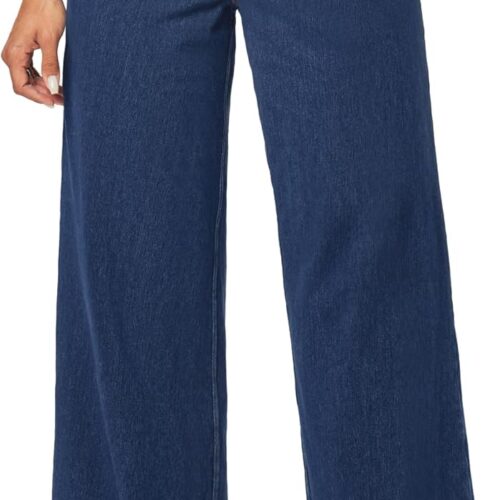 High-Waisted Loose Straight-Leg Jeans