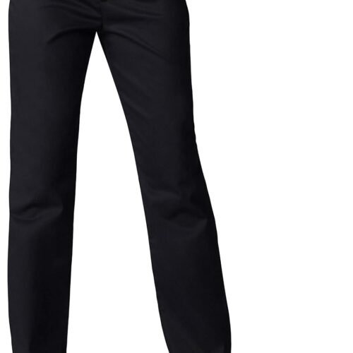 Women Wrinkle Free Relaxed Fit Straight Leg Pant