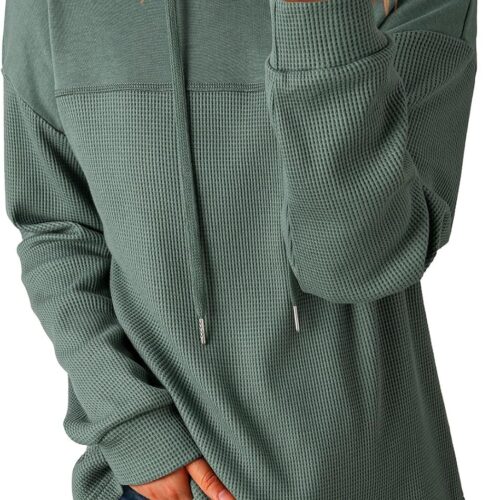 Women's Lightweight Waffle-Knit Hoodie